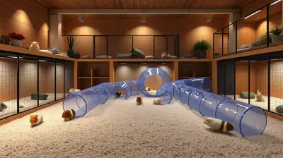 Verbindbare Tunnelsysteme für Kleintiere