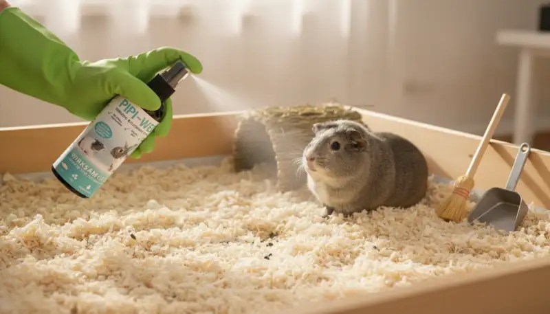 Urinstein im Kleintiergehege: Reinigung & Prävention