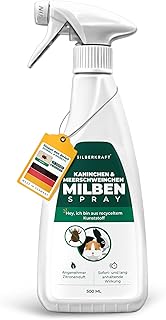 Silberkraft Milbenspray 500 ml – Milbenabwehr für Hamster, Meerschweinchen & Nager – Repellent…