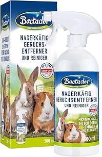 Bactador Enzymreiniger Nagerkäfig Spray 500ml – Geruchsentferner & Reiniger – Gegen Kot, Urin & …