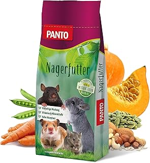 PANTO Nager Krokant Müsli mit Wisan-Lein20 kg – buntes Futter für alle Nagerarten, Nagerfutte…