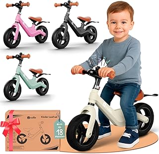 Mallie® sicheres Kinder Laufrad ab 2 Jahre I Inkl. Klingel & Spritzschutz I Lenker und Sitz Vers…