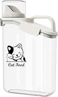 Katzenfutter Aufbewahrung 2.8L Trockenfutter Aufbewahrung Container mit Tragbarer Griff und Messb…
