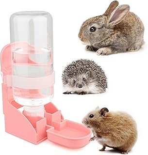 Diyife Haustier Trinkflasche 500ml, [Boden/Hänge Doppelzweck] Kleintier Automatischer Wasserspen…