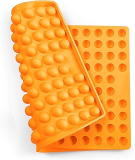 Collory Backmatte Hundekekse für GROSSE HALBKUGEL (2cm Ø) Leckerlis, Silikon Backform, Backunte…