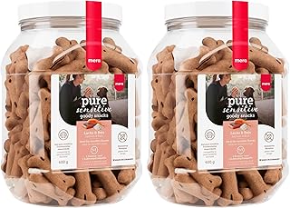 MERA Pure Sensitive Goody Snack, gesunde Leckerlis für Sensible Hunde, Hundeleckerli aus Lachs u…