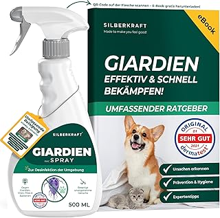 Silberkraft Anti-Giardien-Spray 500ml – Wirksames Desinfektionsmittel gegen Giardien für Hunde…