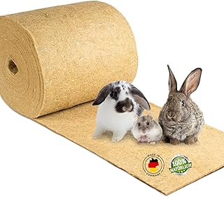 Nagerteppich aus 100% Hanf auf Rolle mit 15m Länge, 50cm Breite, 10mm dick,Hanfteppich für alle…