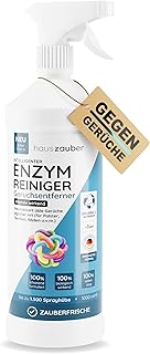 hauszauber – Enzymreiniger [STARKER GERUCHSENTFERNER] 1000 ml – Gegen Katzenurin, Hundeurin etc. …