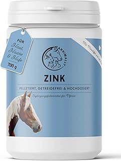 Annimally Zink für Pferde – Zink Pferd hochdosiert Pellets (700g) – Unterstützt beim Fellwechse…