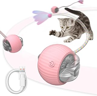 Interaktives Katzenspielzeug 360° Smart Rolling Pet Ball Elektrischer Hundespielzeug ball Automa…