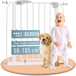 IB STYLE Treppenschutzgitter für Babys Berrin – Türschutzgitter, Hundegitter zum Klemmen, Verri…