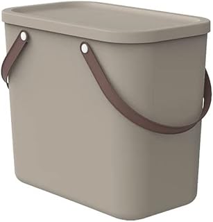 Rotho Albula Aufbewahrungsbox 25l mit Deckel, Kunststoff (PP recycelt), cappuccino, 25l (40.0 x 2…
