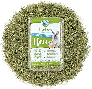 Heuherz Bayern Wiesenheu Bio 5 kg – Premium Heu für Kaninchen, Meerschweinchen & Nager – sch…