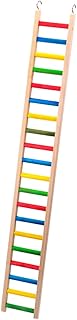HappyBird | Holzleiter für Papageien – 120 cm | XXL Kletterleiter, Vogelleiter