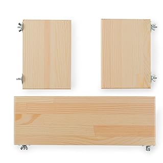 Chinchilla-Holzplattform, 3 Stück. Käfigzubehör aus Holz für kleine Haustiere, Regale und Pla…