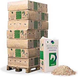Allspan German Horse Classic 19 kg – Palette 21x | Hochwertiges Weichholz-Einstreu | Staubarm, …