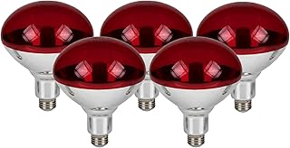 CLAR Heizlampe, 250 W, E27, Infrarotlampe, rot, für Terrarium, Hunde, Wärmetherapie, Wärmelamp…