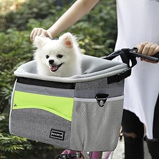Petsfit Korb für Hunde,Fahrradkörbe für Hunde Transporttasche für Katzen, Transportrucksack, …