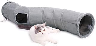 PAWZ Road Schön Faltbar Katzentunnel Katzenspielzeug mit Ball Rascheltunnel für Katzen Welphln …