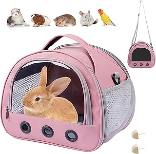 Kleine Haustier-Tragetasche, Transportbox Für Kleintiere, KatzeTransportbox Mit Schultergurt, Me…