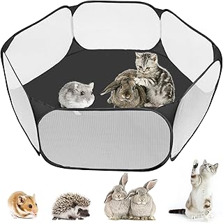 MAIKEHIGH Laufstall Kleintiere, Pop Up Gehege Kleintiere Faltbar Käfig Zelt Übungszaun für Mee…