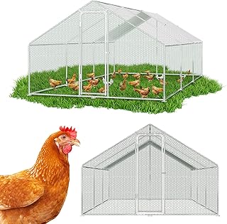 Hühnerstall Freilaufgehege,Freilaufgehege Kaninchen Verzinktem Stahl,Outdoor Hühnerhaus Spitzda…