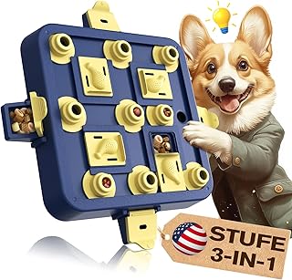 KADTC 3-in-1 Intelligenzspielzeug für Hunde, Denkspiel mit Leckerli-Fächern, mentale Stimulatio…