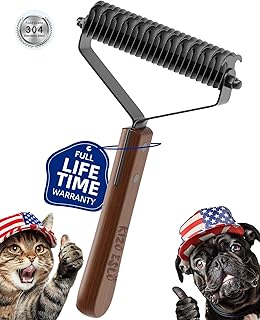 Extra großer zweiseitiger Unterfellkamm für Hunde und Katzen, Hundebürste zum Entfernen von Ve…