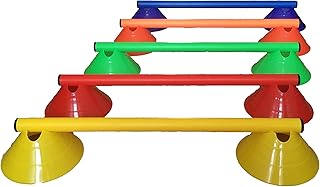 5er Set Minihürden 8 cm, Agilityhürden (5-farbig (50 cm))