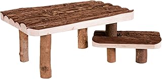 Trixie 62262 Natural Living Unterstand und Liegeplatz m. Treppe, 37 × 17 × 28 cm