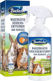 Bactador Enzymreiniger Nagerkäfig Spray 500ml – Geruchsentferner & Reiniger – Gegen Kot, Urin & …