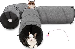 Ownpets Katzentunnel, 30cm Durchmesser, Katzentunnel groß, größerer Haustiertunnel Tube mit Pl…