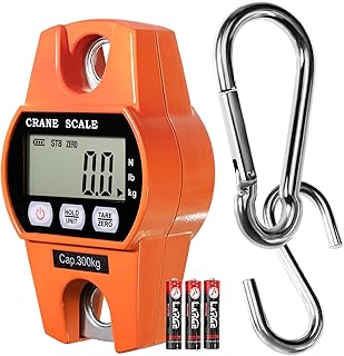 Digitale Gepäckwaage Hakenwaage Küchenwaage Tragbare Hebewaage Industriewaage 300kg, für Koffe…