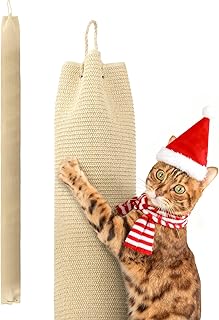 BSWAY Klettersack für Katzen 16x16x240cm Katze Kletterseil, Sisal Sack Klettersack Climber für …