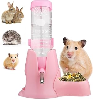 Diyife Hamster Trinkflasche, [125ML] Haustier Wasserflasche Kein Wasseraustritt, Automatischen Wa…