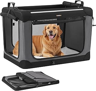 Feandrea Hundebox faltbar, 91,4 cm Transportbox für große Hunde, Hundetasche, Oxford-Gewebe, mi…