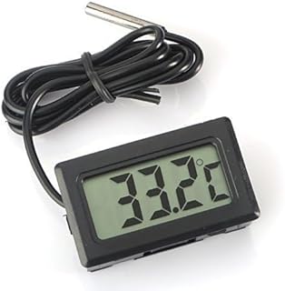 ARCELI Digital LCD Thermometer Temperaturüberwachung mit externer Sonde für Kühlschrank Gefrie…