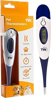 Digitales Haustierthermometer für Tierbesitzer von Hunden, Katzen, Pferd, Tierärzten, flexible …