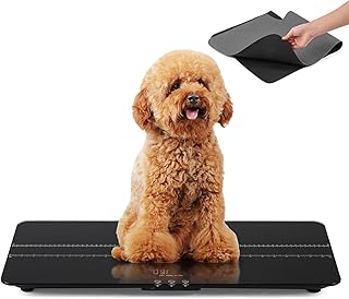 Bonvoisin Digitale Tierwaage bis 100 kg, Haustierwaage mit 10 g Genauigkeit & 3 Wiegemoden (kg/lb…