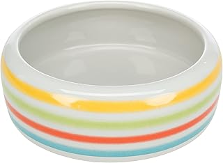 Trixie 60807 Keramiknapf, Kaninchen, 500 ml/ø 16 cm, grün/blau/creme