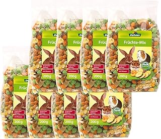 Dehner Nagersnack, Nagerfutter vitaminreich / mineralstoffreich, für Kaninchen / Nagetiere, Frü…