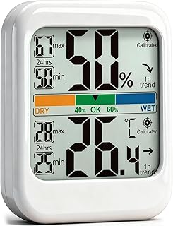 G.CATACC Digitales Hygrometer Innen Raumthermometer Luftfeuchtigkeitsmesser, Raumtemperatur Messg…