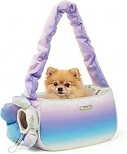 Haustier Tragetasche für kleine Hunde und Katzen, leichte, gepolsterte Reisehandtasche, Tragetas…