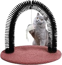Katzenpflege-Set Für Wohnungskatzen, Katzen Gesicht Massagebürste Mit Kratzbogen Für Drinnen, …