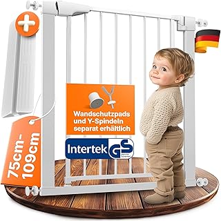 Treppenschutzgitter ohne Bohren GS-Zertifikat Türschutzgitter Türgitter Baby, Hunde, Kinder Kin…