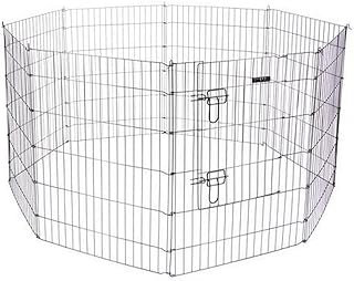 Kerbl Pet Welpen- und Kleintiergehege, 57 x 78 cm, 8 Gitter, mit Türe, erweiterbar, langlebig