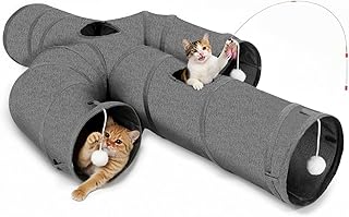 Ownpets Katzentunnel – Robuster Katzentunnel aus Oxford-Gewebe, Kaktusform, zusammenklappbar, Kat…