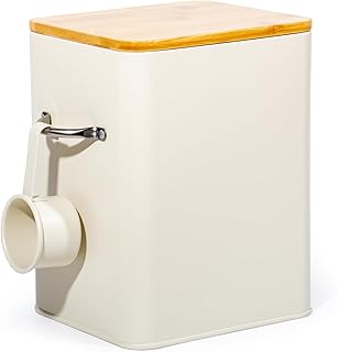 GREELUE 6.5L Waschmittel Aufbewahrung mit Dosierlöffel, Waschpulver Box, Futter Container, Aufbe…