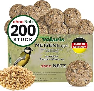 Eggersmann volaris Meisenknödel ohne Netz 200 Stück 18 kg MEISENkugel | Körnerkugel für Wildv…